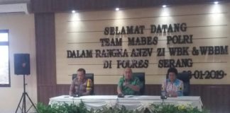Tim Mabes Polri Laksanakan Kunker ke Mapolres Serang