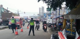 Tertibkan Pengguna Jalan, Satlantas Polres Serang dan Polsek Ciruas Gelar Razia Rutin