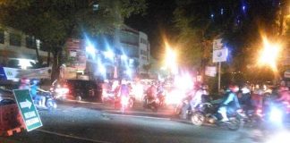 Pengguna Arus Mudik Roda Dua Menuju Merak Mulai Melintasi Wilayah Kota Serang Banten