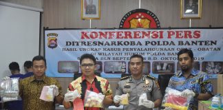 38 kasus obat Terlarang Dengan 45 Tersangka Diungkap Polda Banten