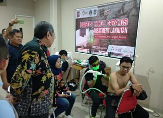 Benyamin Tinjau Kegiatan Hapus Tato dan Terapi Fashdu
