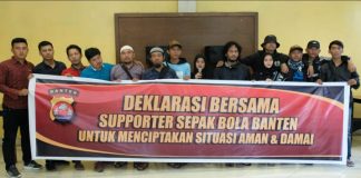 Deklarasi Bersama Supporter Sepak Bola Banten Untuk Menciptakan Situasi Aman dan Damai