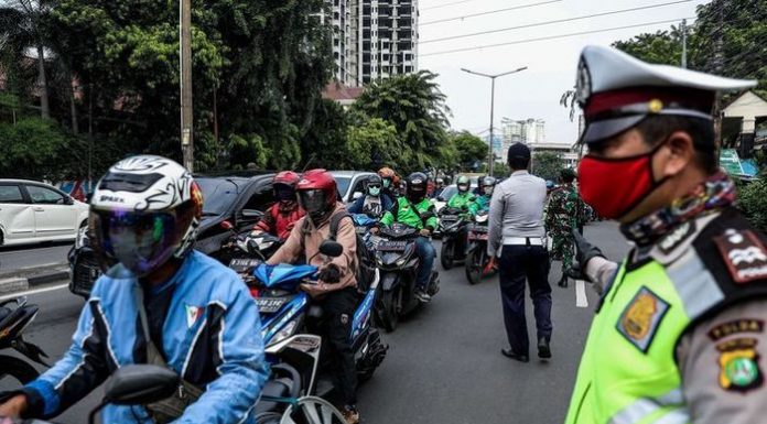 Sepeda Motor Pelanggar PSBB Di Tangsel Tidak Ditilang