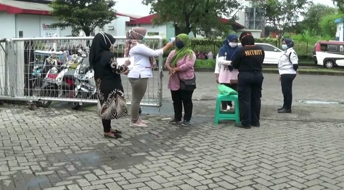 Terkait Covid 19, Beberapa Perusahaan di Kawasan Industri Modern Cikande Telah Lakukan Physical Distancing
