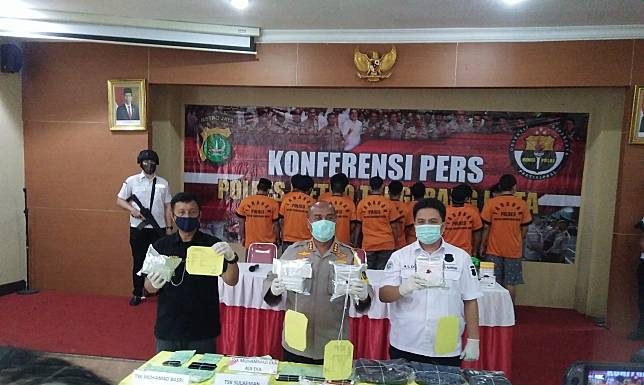 12 Pelaku Diamankan, Polres Metro Tangerang Bongkar Jaringan Pengedar Narkoba