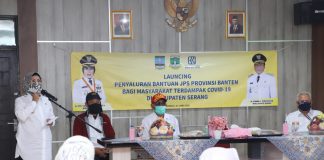 Luncurkan Bantuan Pemprov, Bupati Serang Minta JPS Dibelikan Sembako