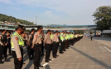 Kapolres Cilegon Pimpin Apel Gelar Pasukan Pengamanan Libur Panjang
