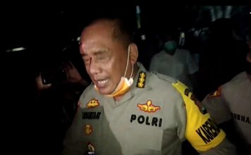 Aksi demo Mahasiswa Ricuh, Karo Ops Polda Banten Kombes Amiludin dan Seorang Bintara Terluka Terkena Batu