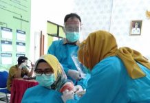 Penyuntikan Vaksin COVID-19 Di Lebak Berjalan Lancar