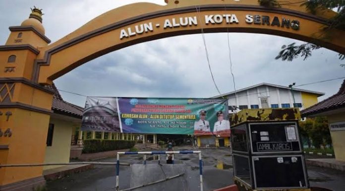 Pemkot Serang Putuskan Tutup Alun-alun Kota Serang Sementara