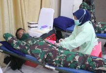 Polda Banten dan Korem 064 MY Kerjasama Dengan PMI Gelar Donor Darah