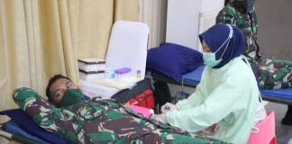 Polda Banten dan Korem 064 MY Kerjasama Dengan PMI Gelar Donor Darah