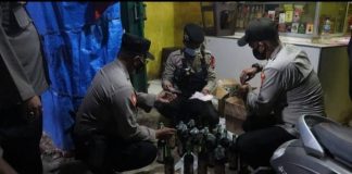 Satgas Operasi Bina Kusuma Maung 2021 Polres Cilegon Kembali Razia Miras Di Warung Jamu