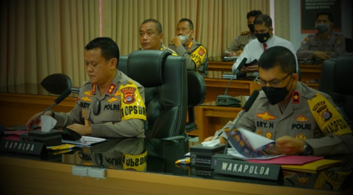 Polda Banten Gelar Anev Opsnal dan Operasi Aman Nusa II Tahun 2021