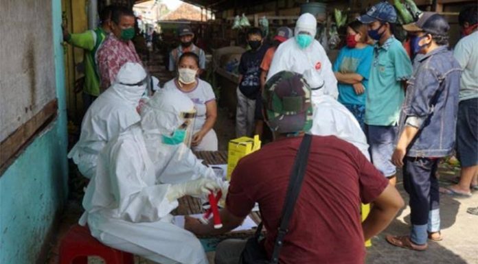 Hasil Swab Antigen, Dua Pedagang Pasar Blok K Kunciran Positif COVID-19