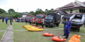 Pemkab Tangerang Bersama Forkopimda Siaga Bencana, Danrem 052 Wijayakrama Pimpin Apel Pasukan