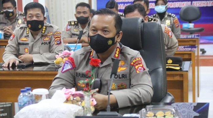 Jelang Operasi Zebra Maung Tahun 2021, Ditlantas Polda Banten Gelar Latihan Pra Operasi Secara Virtual