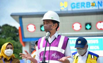 Presiden Jokowi Resmikan Tol Serang – Panimbang Seksi 1 di Banten