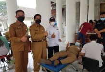 Semarak HUT Kabupaten Serang, Pejabat Pemkab hingga PSKS Donor Darah