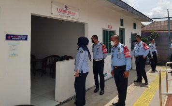 Tim Itjen Kemenkumham RI Lakukan Monev Implementasi Pengelolaan Pengaduan di Lapas Serang