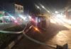 Truk Terguling Belum Dievakuasi, Kemacetan Mengular di Jalan Siliwangi Menuju Bundaran Pamulang