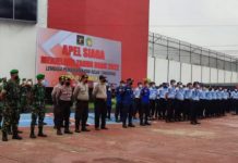 LP Kelas I Tangerang Gelar Apel Siaga Jelang Tahun Baru Serta Simulasi dan Sosialisasi Kebakaran