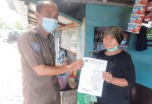 Satpol PP Kota Serang Bagi-bagi Surat Teguran ke PKL Liar