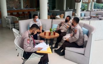 Jaga Keamanan Saat Nataru, Ditpamobvit Polda Banten Patroli Tempat Wisata