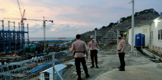 Ditpamobvit Polda Banten Lakukan Pengamanan di PT Indo Raya Tenaga