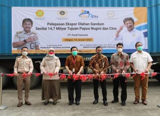 Olahan Gandum Asal Cilegon Senilai Rp14,7 Miliar ke China dan ke Papua Nugini