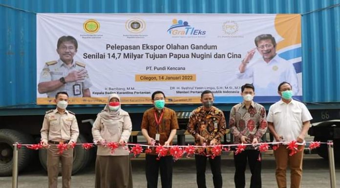 Olahan Gandum Asal Cilegon Senilai Rp14,7 Miliar ke China dan ke Papua Nugini