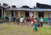 Santri Sedang Belajar Saat Ponpes Darunnajah 4 di Padarincang Terbakar