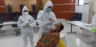 Antisipasi Lonjakan dan Varian Baru Covid-19, Pengadilan Tinggi Banten Gelar Swab PCR Massal