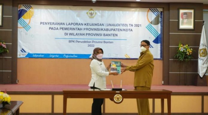 Pemprov Banten Jadi Provinsi Paling Awal Serahkan LKPD 2021 ke BPK