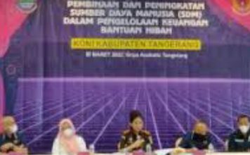 KONI Kabupaten Tangerang Bina SDM Kelola Bantuan Hibah