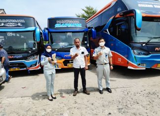 Tingkatkan Pendapatan IWKBU, Jasa Raharja Banten CRM di Tempat Transit Serang – Cilegon