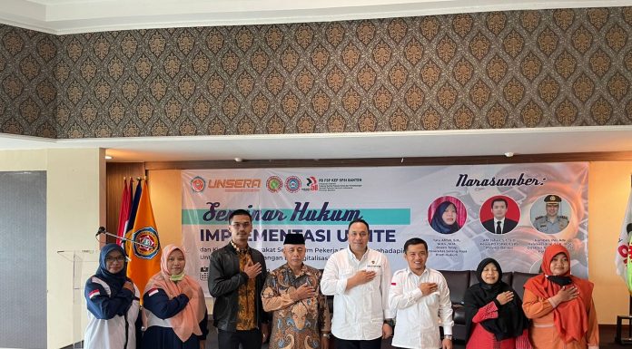 Seminar Hukum di Unsera, Dirreskrimum Polda Banten Berikan Pemahaman UU ITE