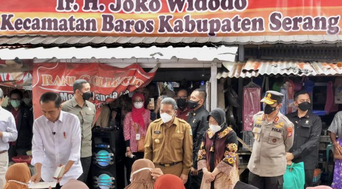 Jokowi Kunjungi Pasar Baros dan Bendungan Sindangheula Hari ini