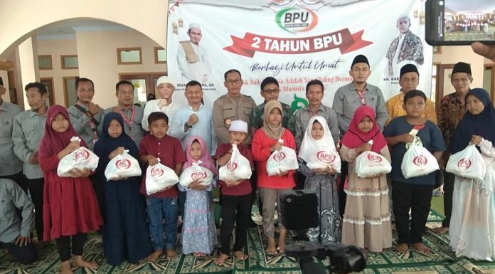 Milad ke-2, BPU Berikan 200 Paket Sembako kepada Yatim dan Duafa