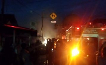 Warung Milik Warga Baros Terbakar, Polisi Cek TKP