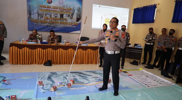 Dilantas Polda Banten Gelar Tactical Floor Game Dalam Rangka Kesiapan Operasi Nataru