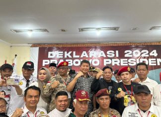 Ribuan Pendukung Prabowo Mania 08 Deklarasikan Capres 2024