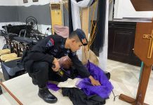 Tim Jibom Polda Banten Sterilisasi Gereja Rutin