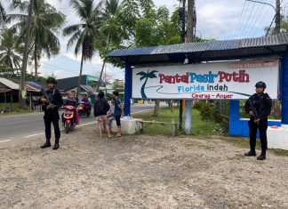 Polda Banten Gelar Patroli di Sepanjang Pantai Anyer