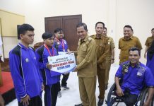 Apresiasi Kesemangatan Atlet Paralympic Kota Serang, Syafrudin Minta Atlet Jangan Terlena Prestasi Sekarang