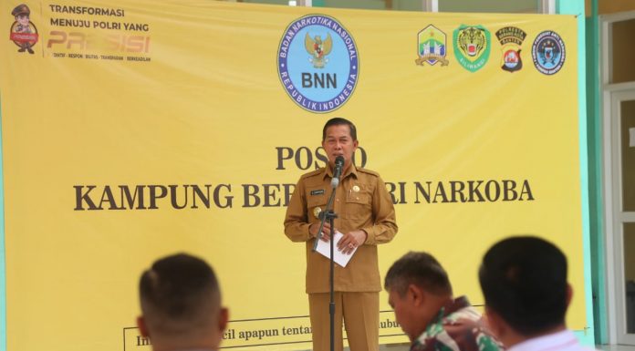 Launching Posko Kampung Bebas dari Narkoba, Wali Kota Serang Tegaskan Kota Serang Harus Bersih dari Narkotika
