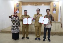 Pemkot Serang Bersama KPU dan Bawaslu Kota Serang Menandatangani Berita Acara Kesepakatan Dana Hibah dan Naskah Perjanjian Hibah