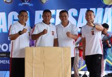Kapolda Banten Pimpin Olah Raga Bersama dalam rangka Peringatan HUT ke-73 Polairud
