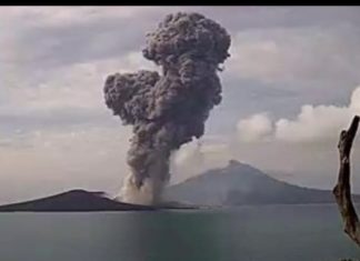 Kondisi Gunung Anak Krakatau Terkini, Polda Banten Imbau Kembali Warga Pesisir Agar Waspada