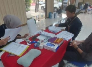 Polda Banten Cek Kesehatan Anggota yang Terlibat Operasi Mantap Brata Pemilu 2024